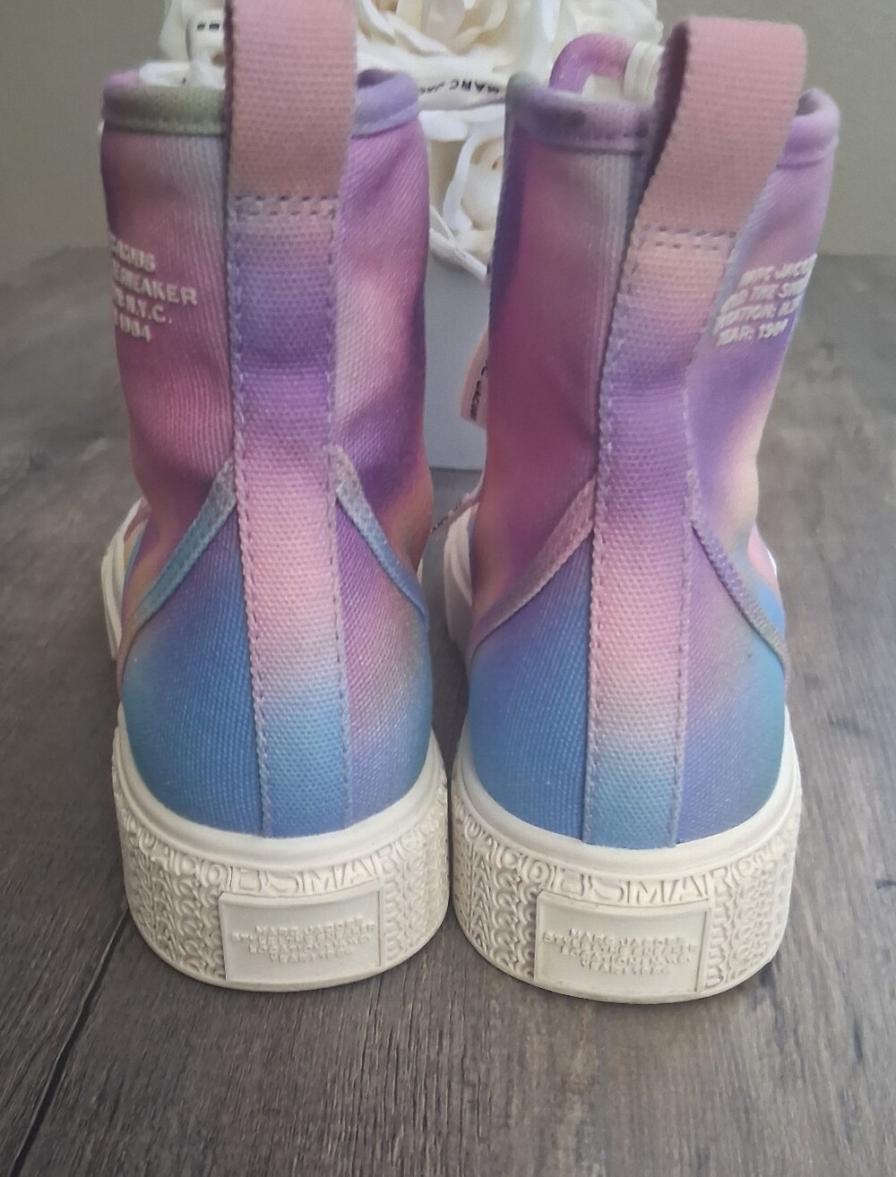 🩷NEW Marc Jacobs Airbrush Canvas Sneakers - Picture 6 of 13